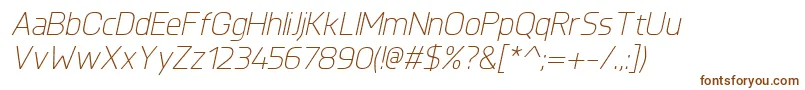 KnulLightitalic Font – Brown Fonts