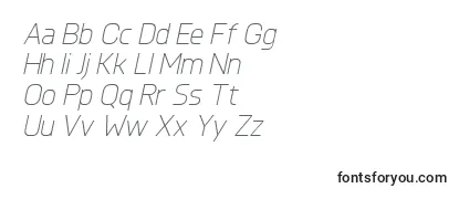 KnulLightitalic Font
