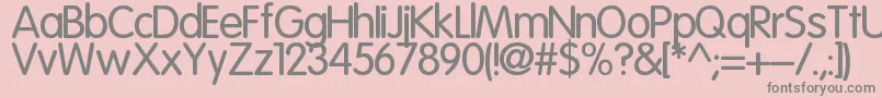 Cuida Font – Gray Fonts on Pink Background