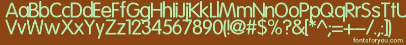 Cuida Font – Green Fonts on Brown Background