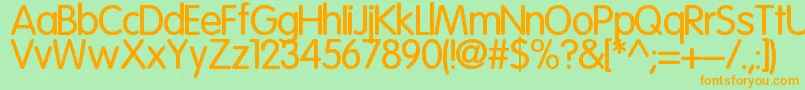 Cuida Font – Orange Fonts on Green Background