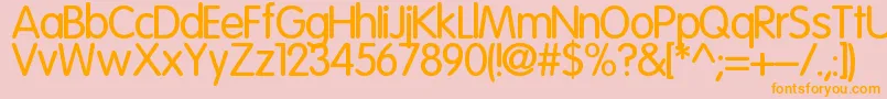 Cuida Font – Orange Fonts on Pink Background