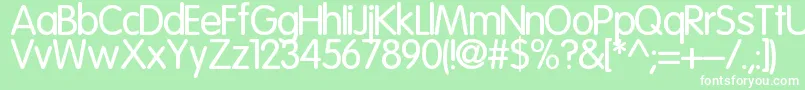 Cuida Font – White Fonts on Green Background