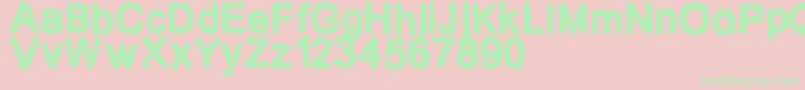 SplatzBrk Font – Green Fonts on Pink Background