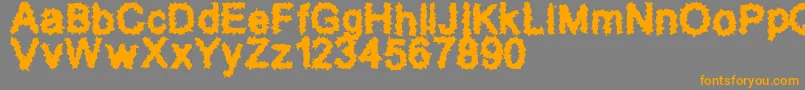 SplatzBrk Font – Orange Fonts on Gray Background