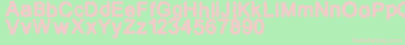 SplatzBrk Font – Pink Fonts on Green Background