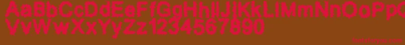 SplatzBrk Font – Red Fonts on Brown Background
