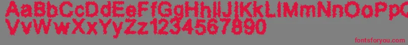 SplatzBrk Font – Red Fonts on Gray Background