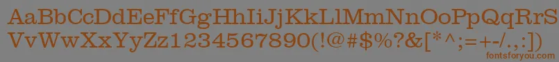 IntroitLightSsiLight Font – Brown Fonts on Gray Background