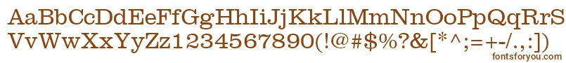 Шрифт IntroitLightSsiLight – коричневые шрифты на белом фоне