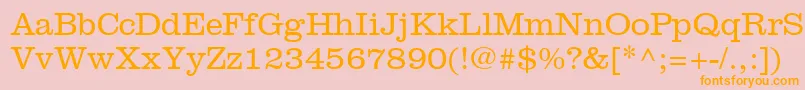 IntroitLightSsiLight Font – Orange Fonts on Pink Background