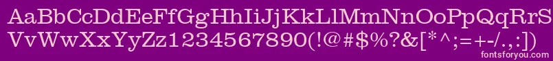 IntroitLightSsiLight Font – Pink Fonts on Purple Background
