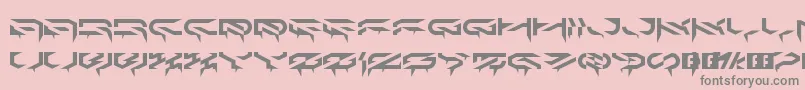 Ldr6 Font – Gray Fonts on Pink Background