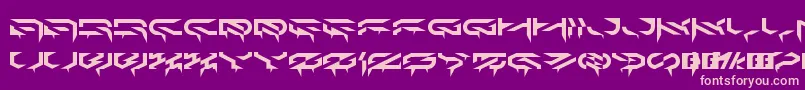 Ldr6 Font – Pink Fonts on Purple Background