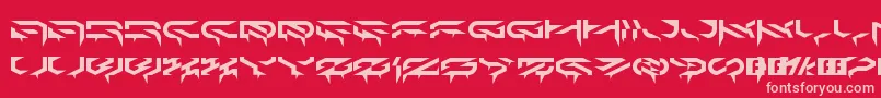 Ldr6 Font – Pink Fonts on Red Background