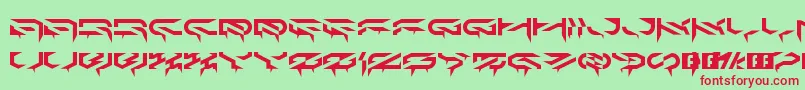 Ldr6 Font – Red Fonts on Green Background