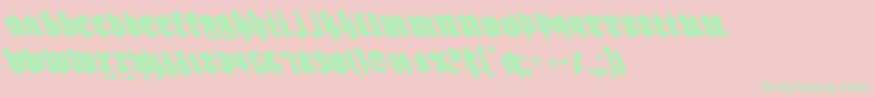 More about Biergartenleft Font Biergartenleft Font – Green Fonts on Pink Background