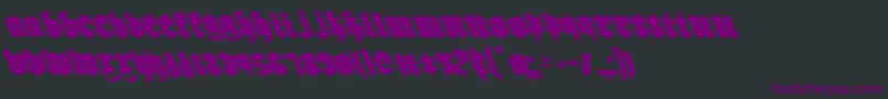 Więcej informacji o czcionce Biergartenleft Czcionka Biergartenleft – fioletowe czcionki na czarnym tle