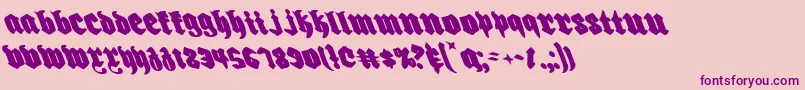 More about Biergartenleft Font Biergartenleft Font – Purple Fonts on Pink Background