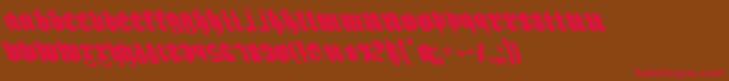 More about Biergartenleft Font Biergartenleft Font – Red Fonts on Brown Background