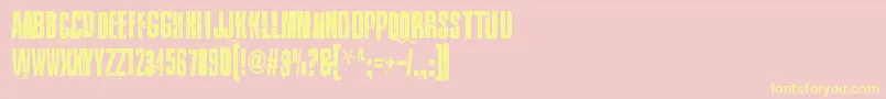 FoundMyWayOut Font – Yellow Fonts on Pink Background