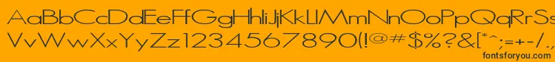 Microserif ffy Font – Black Fonts on Orange Background