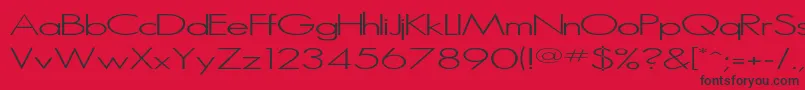 Microserif ffy Font – Black Fonts on Red Background
