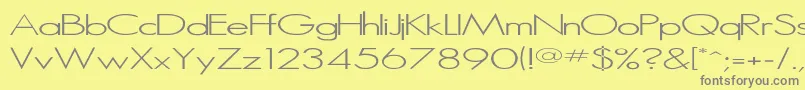 Microserif ffy-Schriftart – Graue Schriften auf gelbem Hintergrund