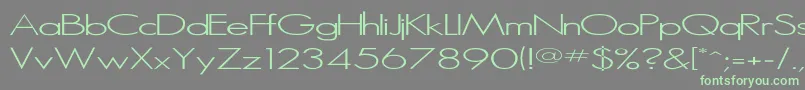 More about Microserif ffy Font Microserif ffy Font – Green Fonts on Gray Background