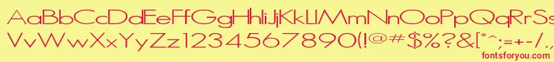 Microserif ffy Font – Red Fonts on Yellow Background