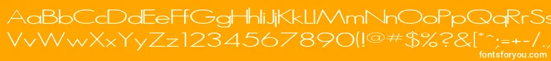 Microserif ffy Font – White Fonts on Orange Background