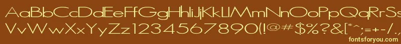 Шрифт Microserif ffy – жёлтые шрифты на коричневом фоне