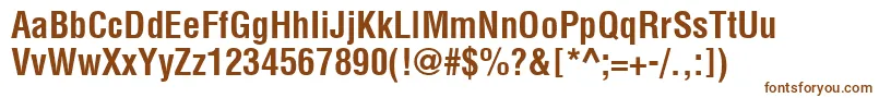 ContextCondensedSsiBoldCondensed Font – Brown Fonts on White Background