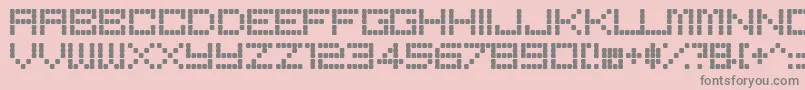 BoredRegular Font – Gray Fonts on Pink Background