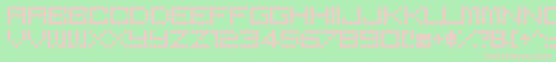 BoredRegular Font – Pink Fonts on Green Background