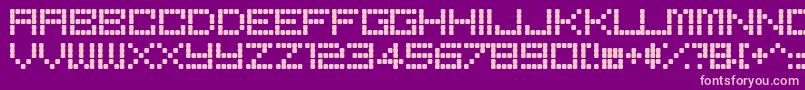 BoredRegular Font – Pink Fonts on Purple Background