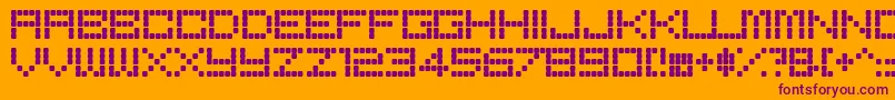 BoredRegular Font – Purple Fonts on Orange Background