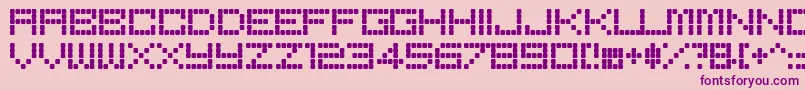 BoredRegular Font – Purple Fonts on Pink Background
