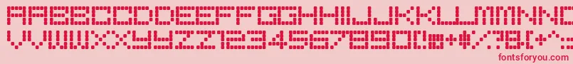 BoredRegular Font – Red Fonts on Pink Background