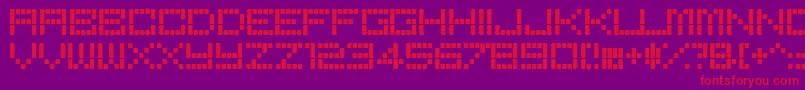 BoredRegular Font – Red Fonts on Purple Background