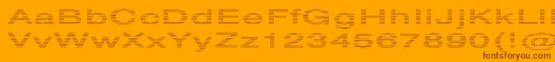 HvstripeExtraboldEx Font – Brown Fonts on Orange Background