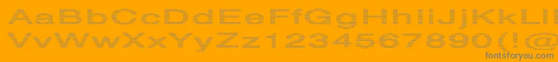 HvstripeExtraboldEx Font – Gray Fonts on Orange Background