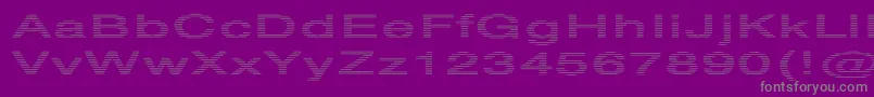 HvstripeExtraboldEx Font – Gray Fonts on Purple Background