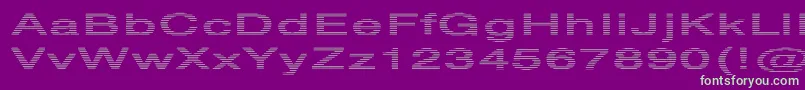 HvstripeExtraboldEx Font – Green Fonts on Purple Background