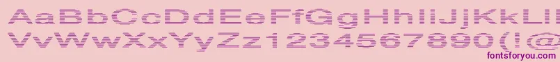 HvstripeExtraboldEx Font – Purple Fonts on Pink Background