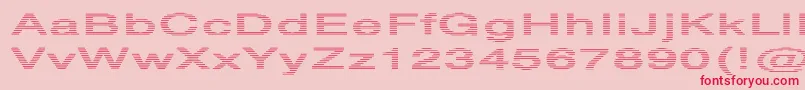 HvstripeExtraboldEx Font – Red Fonts on Pink Background