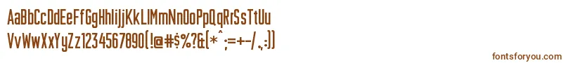 Шрифт Plakativ – коричневые шрифты на белом фоне