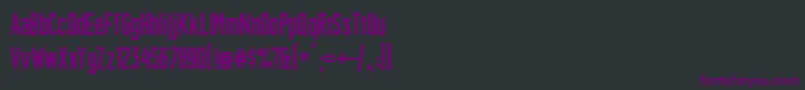 Шрифт Plakativ – фиолетовые шрифты на чёрном фоне
