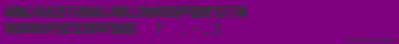 Schwachsinn Font – Black Fonts on Purple Background