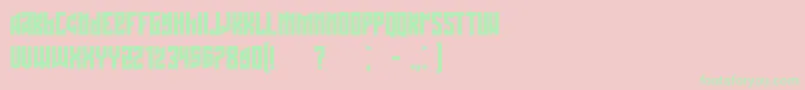 Schwachsinn Font – Green Fonts on Pink Background